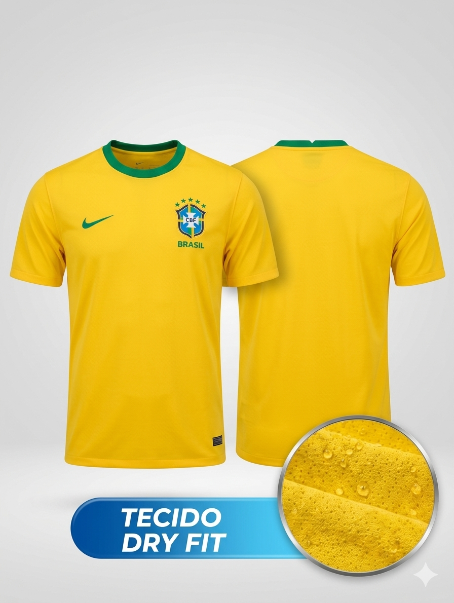 Camisa Amarela Dry Fit