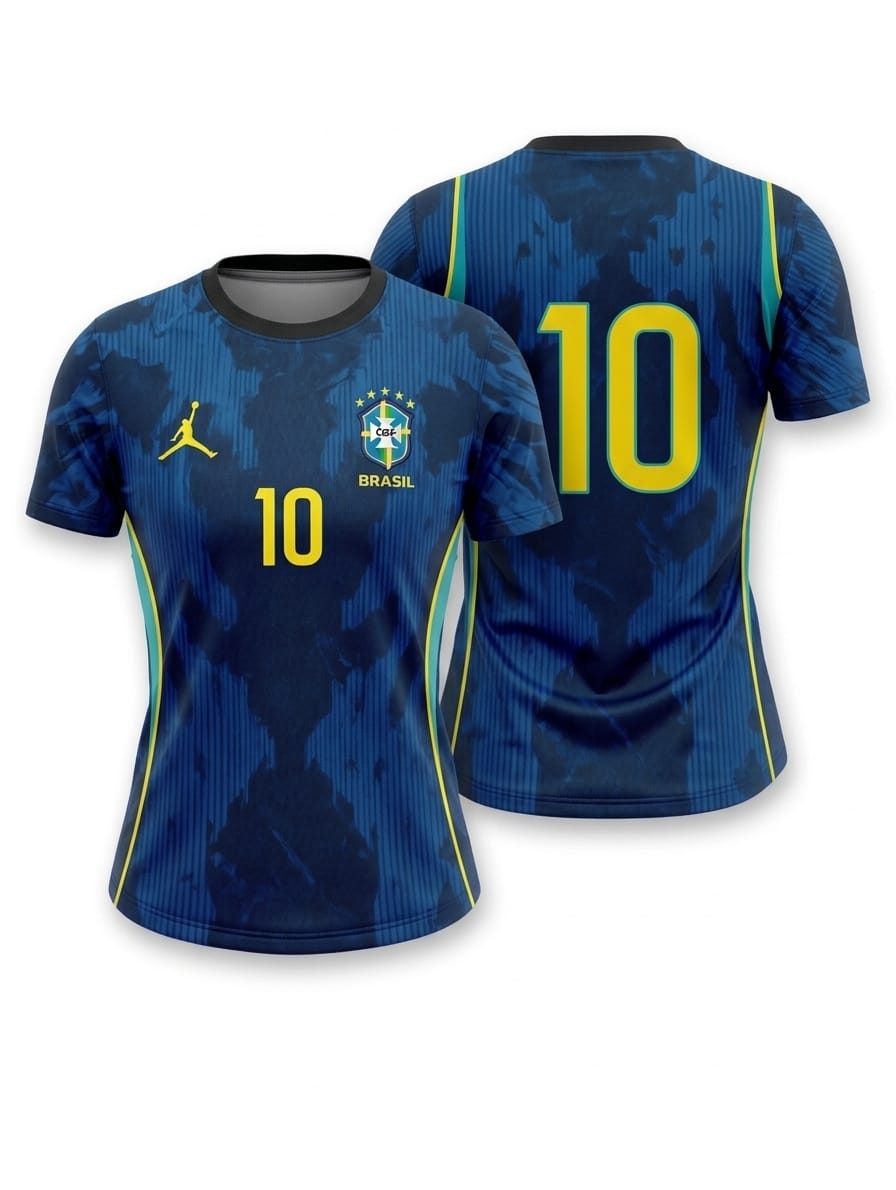 Baby Look Azul Jordan Nº 10